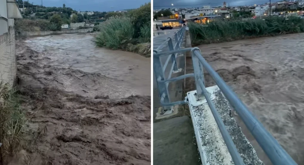 Κόκκινη προειδοποίηση της ΕΜΥ για την Κρήτη – Μήνυμα του 112 σε κατοίκους στο Ρέθυμνο, δρόμοι-χείμαρροι στον Μυλοπόταμο