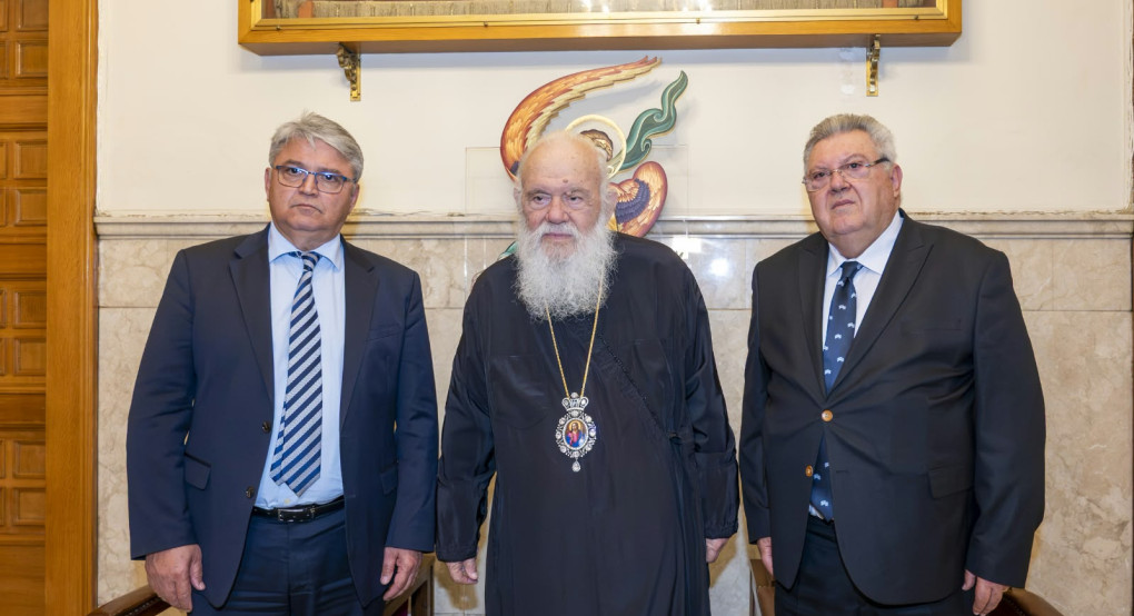 Συνάντηση Δ. Νατσιού με τον Αρχιεπίσκοπο Αθηνών και πάσης Ελλάδος Ιερώνυμο