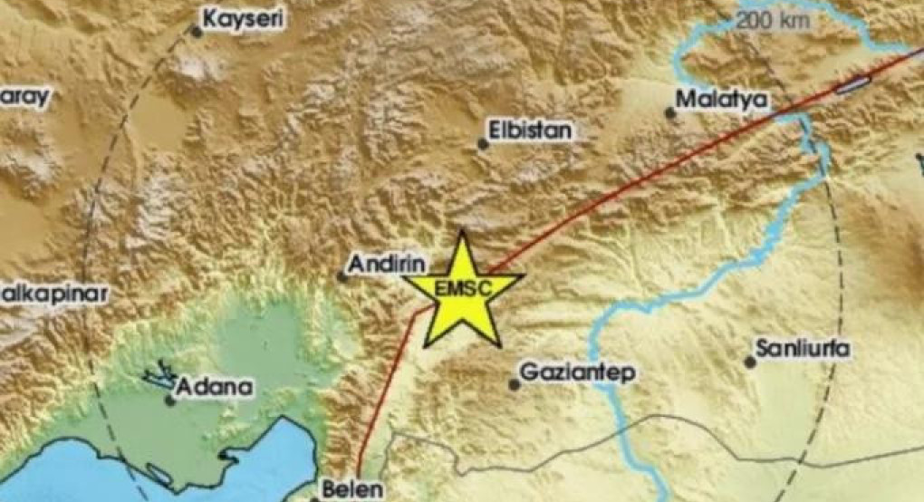 Τρεις ισχυροί σεισμοί στην Τουρκία: 5,2 Ρίχτερ στην Οσμανίγιε, δύο διαδοχικές δονήσεις στα Άδανα