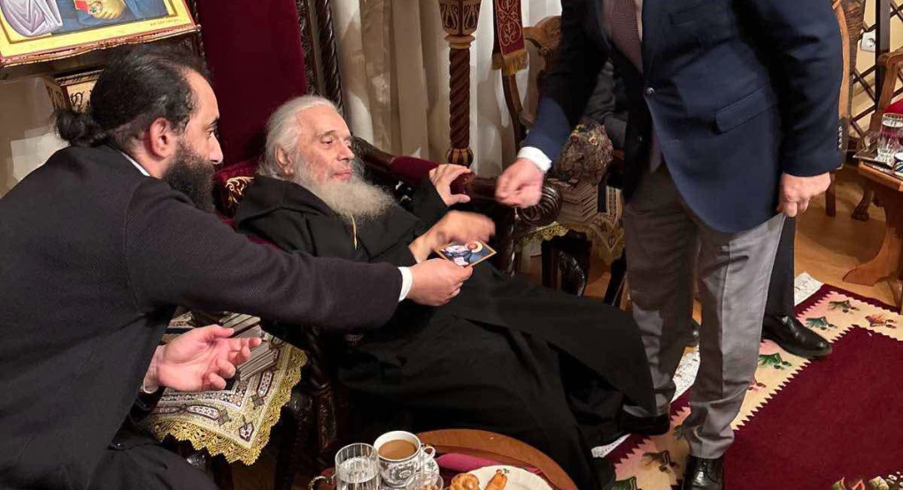 Ευχές του Διονύση Σταμενίτη στον Μητροπολίτη Ιωήλ