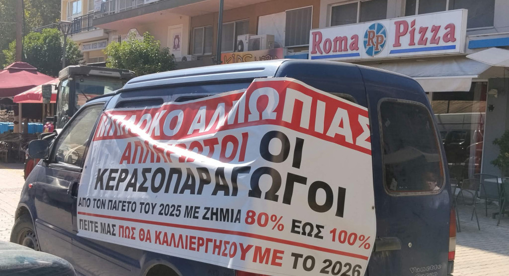 Με σύνθημα το "Αγρότη πολέμα" στον Πεζόδρομο των Γιαννιτσών οι αγρότες της Αλμωπίας