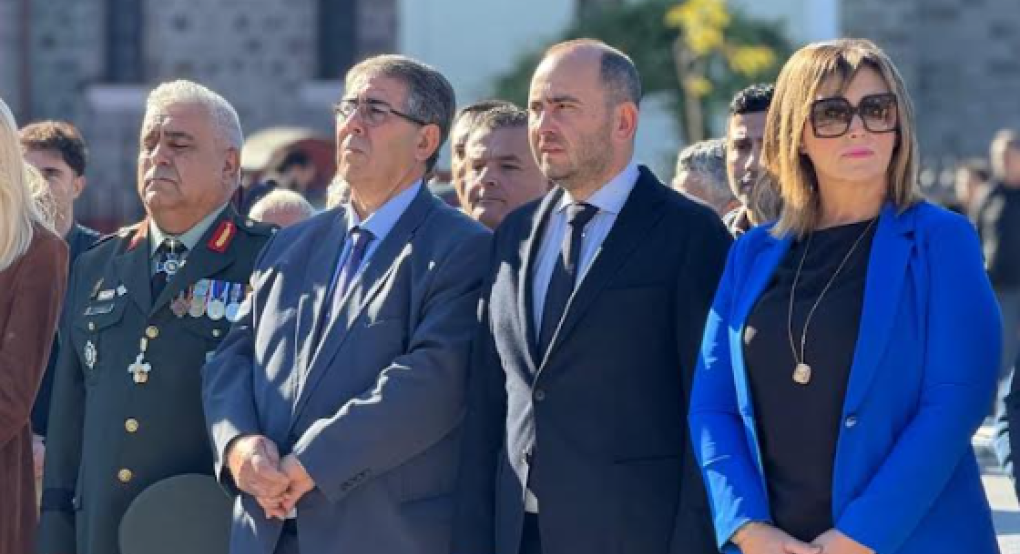 Ο Λάκης Βασιλειάδης στους εορτασμούς της απελευθέρωσης της Σκύδρας