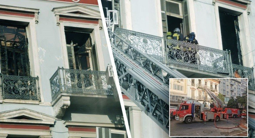 Πυρκαγιά σε νεοκλασικό στο κέντρο της Αθήνας