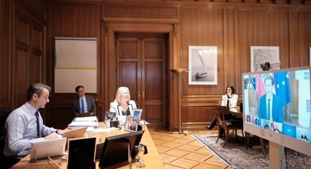 Τηλεδιάσκεψη Μητσοτάκη με ηγέτες κρατών που αντιμετώπισαν με επιτυχία την πανδημία