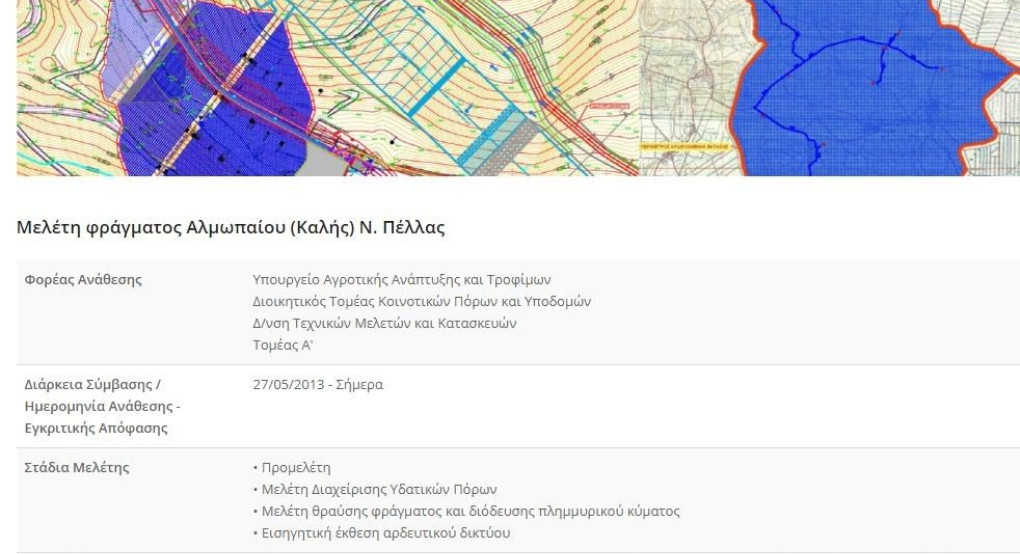 Φράγμα Αλμωπαίου ποταμού (Καλή): αναγκαιότητα η κατασκευή έργου πολλαπλών χρήσεων