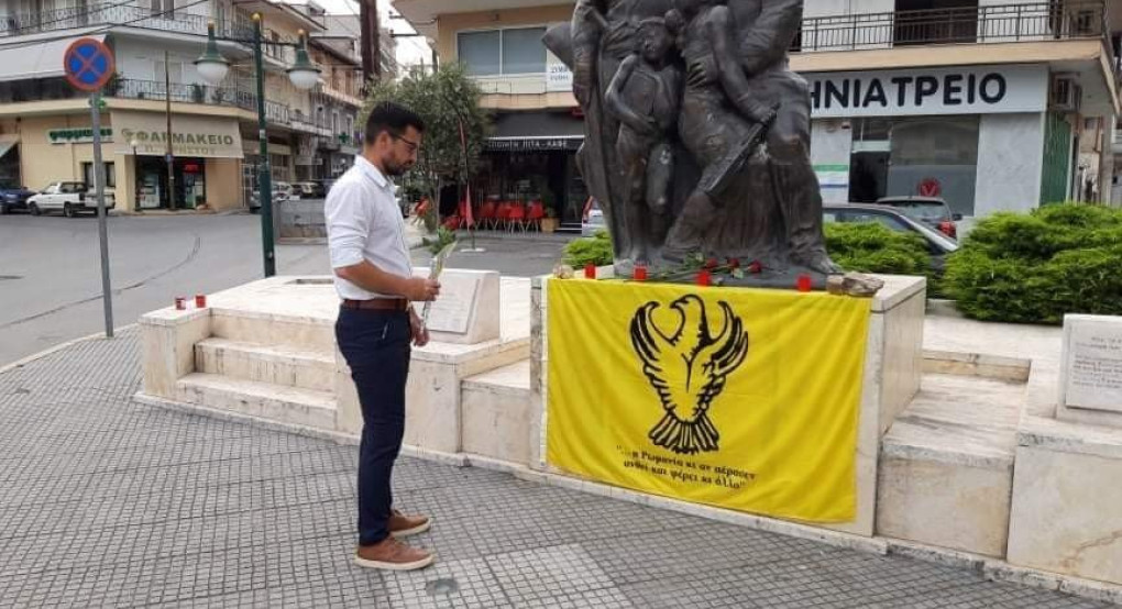Ο πρόεδρος της ΟΝΝΕΔ Αλμωπίας τίμησε την Γενοκτονία 