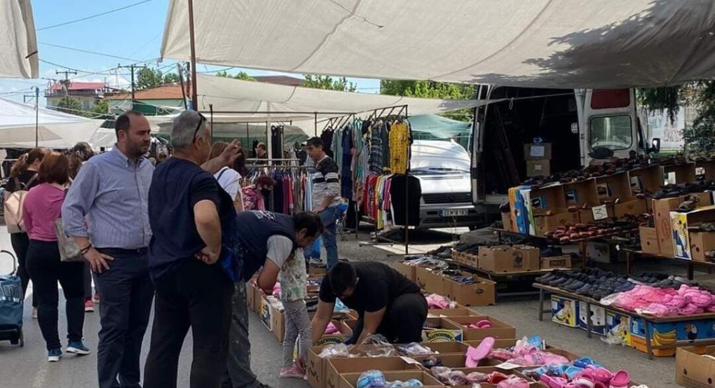 Στην Σκύδρα και στη λαϊκή αγορά ο Λάκης Βασιλειάδης 