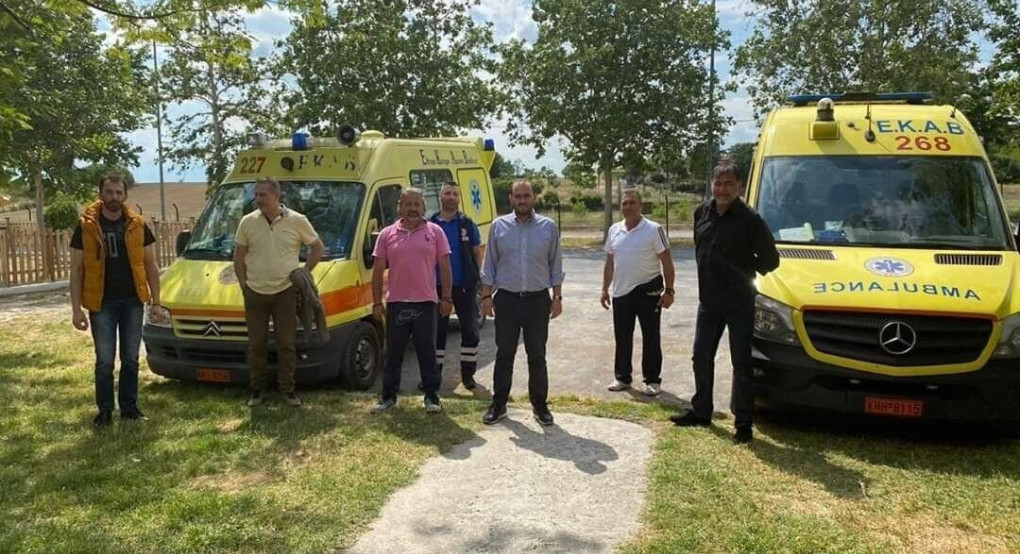 Επίσκεψη Λάκη Βασιλειάδη στο ΕΚΑΒ 
