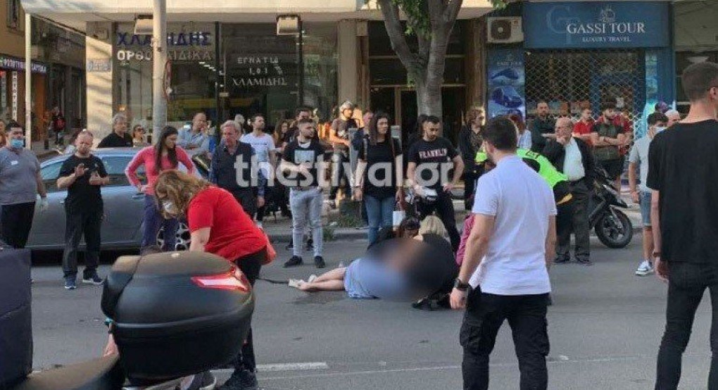 Θεσσαλονίκη: ΙΧ παρέσυρε μοτοσικλέτα- Εγκατέλειψε δύο τραυματίες και εξαφανίστηκε