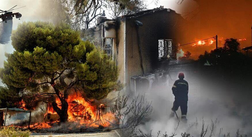 Συνεχίζεται η μάχη με τις φλόγες στην Κορινθία