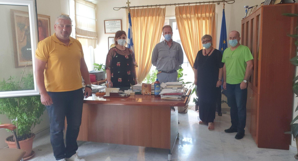 Συνάντηση της Δημάρχου Σκύδρας με το Διευθυντή Πρωτοβάθμιας Εκπαίδευσης Πέλλας Νίκο Αγγελίδη
