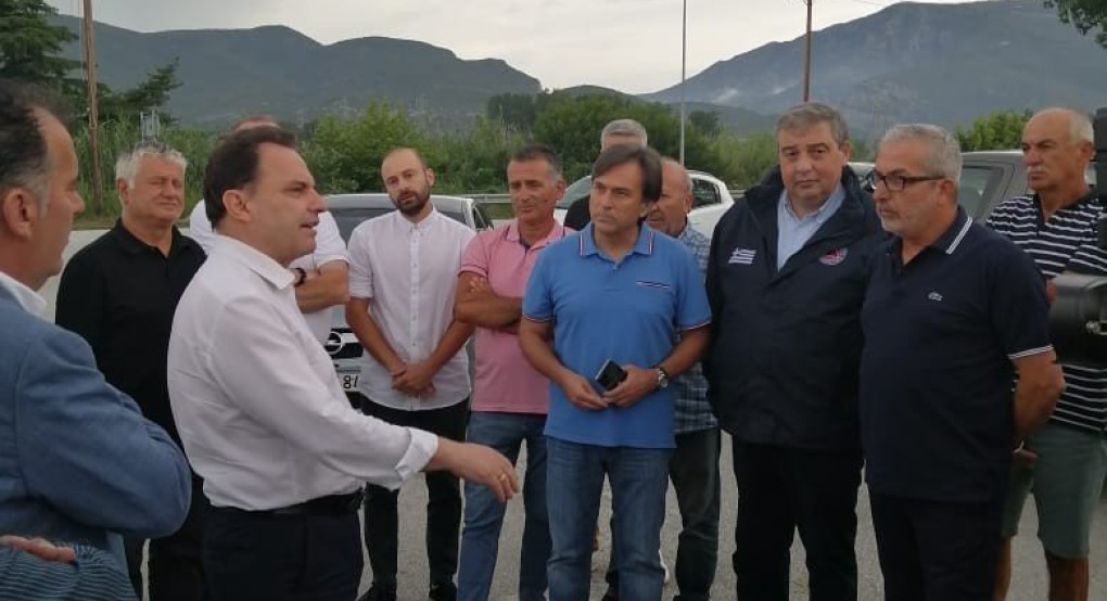 Επίσκεψη Γεωργαντά στις πληγείσες από καταστροφές καλλιέργειες της Ξάνθης