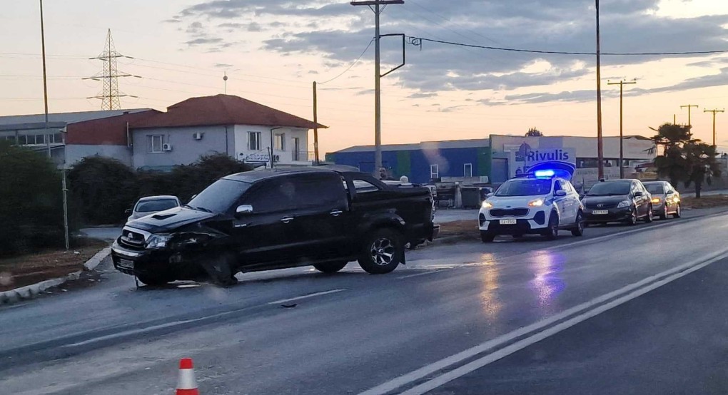 "Δυνατό"...ατύχημα στον δρόμο από Γιαννιτσά προς Έδεσσα (στο ύψος των Jumbo)