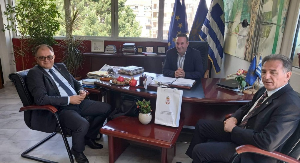 Υποδοχή μελών της Σερβικής κυβέρνησης στον Δήμο Αλμωπίας Υποδοχή μελών της Σερβικής κυβέρνησης στον Δήμο Αλμωπίας