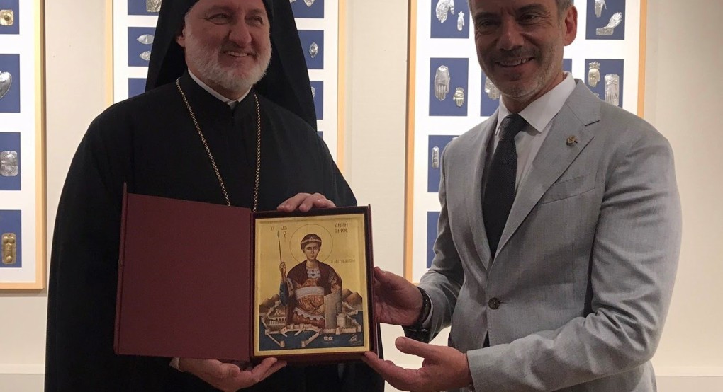 Ο Αρχιεπίσκοπος Αμερικής στην Αγιορειτική Εστία – Υποδοχή από τον Δήμαρχο Θεσσαλονίκης