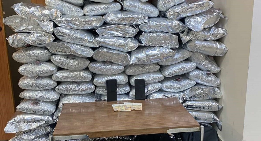 Από το Αστυνομικό Τμήμα Παιονίας απετράπη η είσοδος στην ελληνική επικράτεια μεγάλης ποσότητας κάνναβης