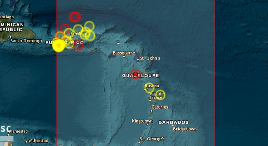Σεισμική δόνηση 6,1 Ρίχτερ στη Γουαδελούπη