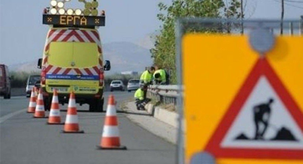 Εργασίες συντήρησης στην Εθνική Οδό 67 Θεσσαλονίκης- Αεροδρομίου