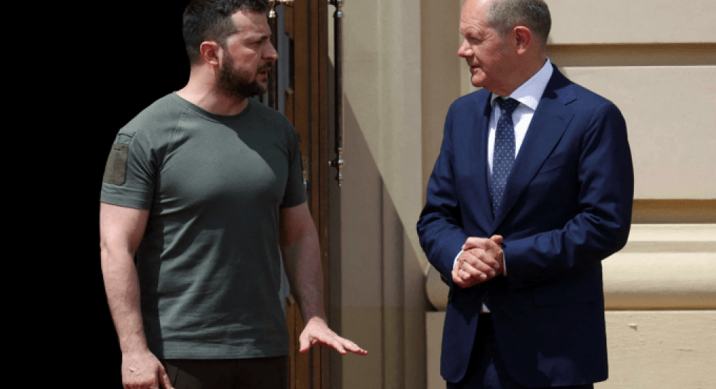 Ουκρανία: Το «ευχαριστώ» του Βολοντίμιρ Ζελένσκι στον Γερμανό καγκελάριο, Όλαφ Σολτς για τα Leopard Ουκρανία: Το «ευχαριστώ» του Βολοντίμιρ Ζελένσκι στον Γερμανό καγκελάριο, Όλαφ Σολτς για τα Leopard