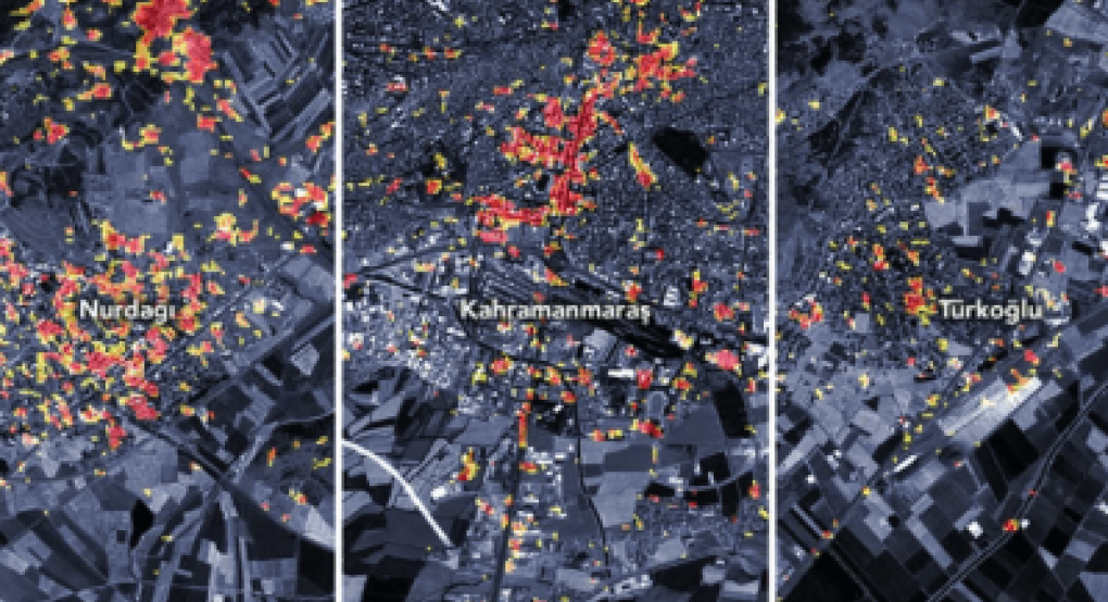 Σεισμός στην Τουρκία: Δορυφορικός χάρτης της NASA δείχνει το μέγεθος της καταστροφής