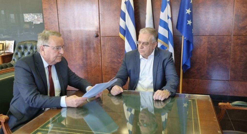 Συνάντηση του Γιώργου Καρασμάνη με τον Υπουργό Προστασίας του Πολίτη και τον Αρχηγό της Ελληνικής Αστυνομίας