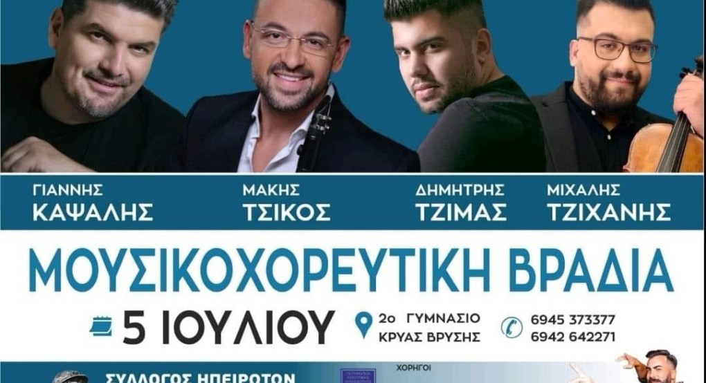 Πύρρος Κρύας Βρύσης: "Δροσερή" εκδήλωση καταμεσής του Ιούλη Πύρρος Κρύας Βρύσης: "Δροσερή" εκδήλωση καταμεσής του Ιούλη