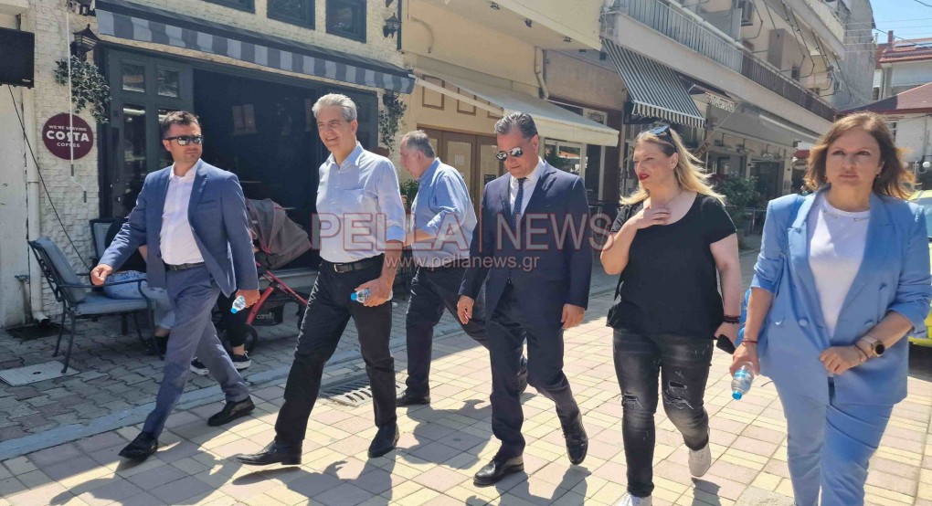 Στη Σκύδρα ο Άδωνις Γεωργιάδης και ο Άγγελος Συρίγος Στη Σκύδρα ο Άδωνις Γεωργιάδης και ο Άγγελος Συρίγος