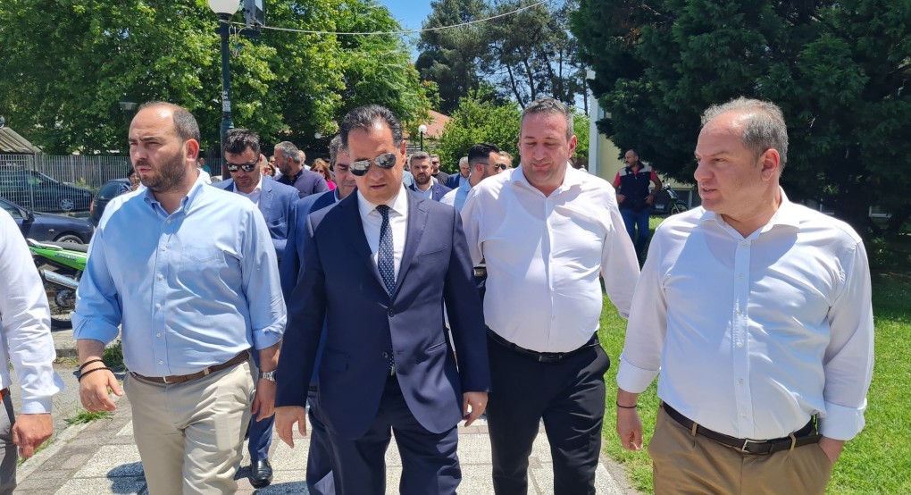 Στην Αριδαία ο Άδωνις Γεωργιάδης Στην Αριδαία ο Άδωνις Γεωργιάδης