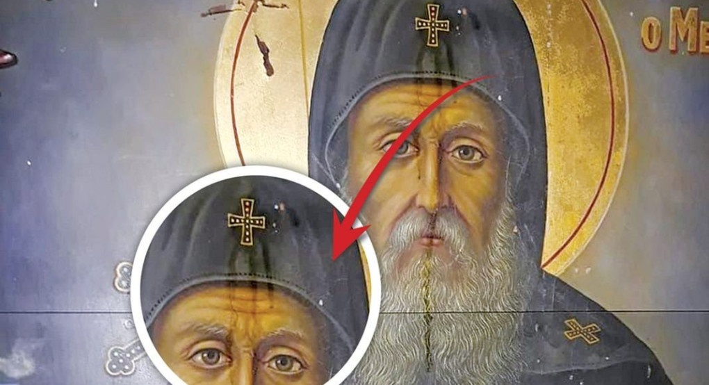 Μάτωσε η εικόνα Αγίου Παϊσίου στην Πάτμο