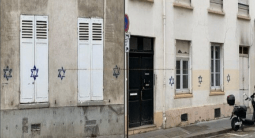 Εικόνες ντροπής στο Παρίσι: Σημάδεψαν σπίτια και επιχειρήσεις Εβραίων με το Αστέρι του Δαβίδ