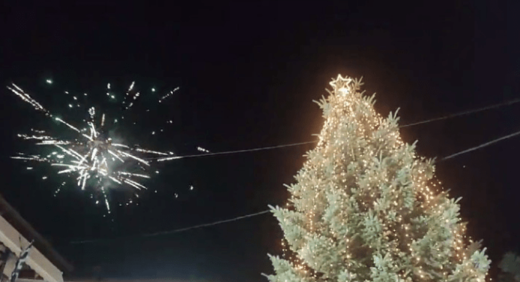 Χαλκιδική: Άναψε το πρώτο χριστουγεννιάτικο δέντρο για το 2023-Δείτε το βίντεο