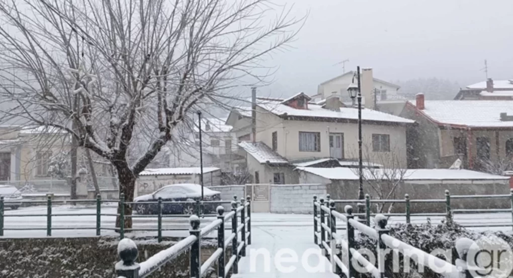 Έντονη χιονόπτωση στη Φλώρινα -Πού υπάρχουν προβλήματα