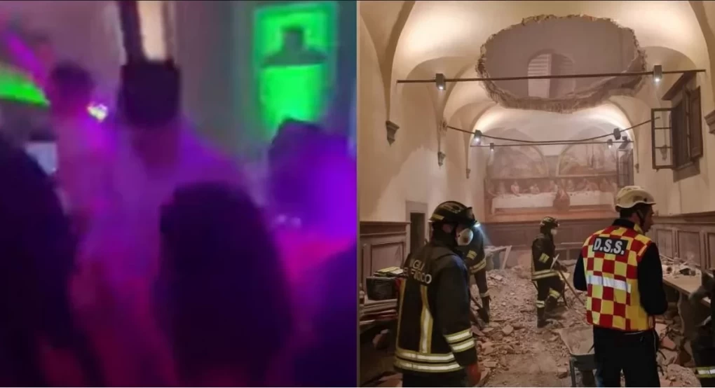 Τρόμος σε γαμήλιο πάρτι στην Ιταλία: Υποχώρησε το πάτωμα, νεόνυμφοι και πάνω από 30 καλεσμένοι έπεσαν στο κενό