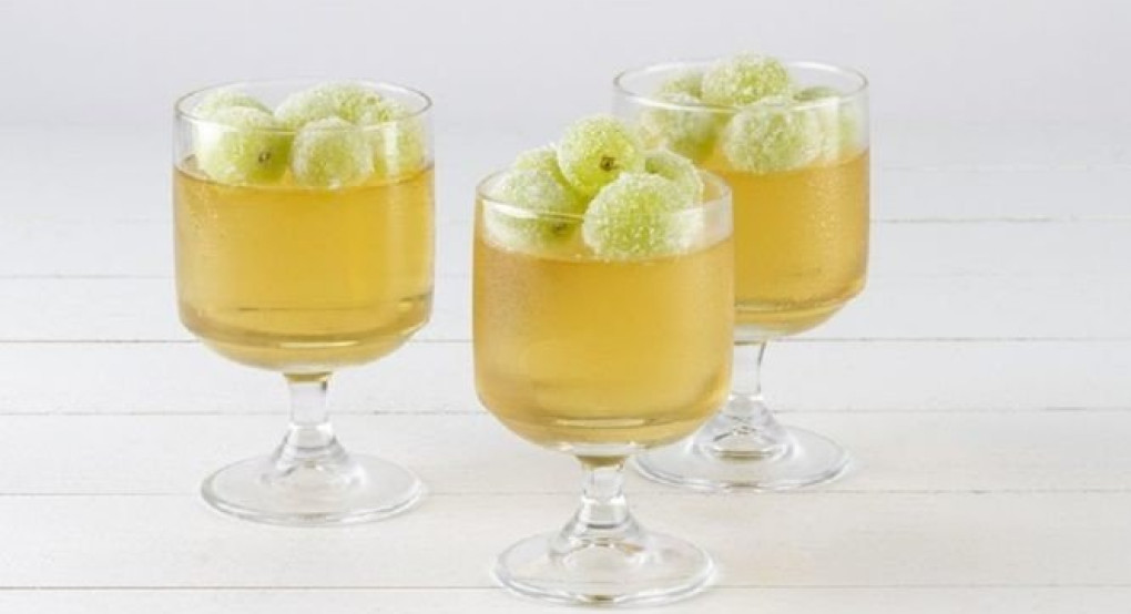 Ζελέ από κρασί με σταφύλια!