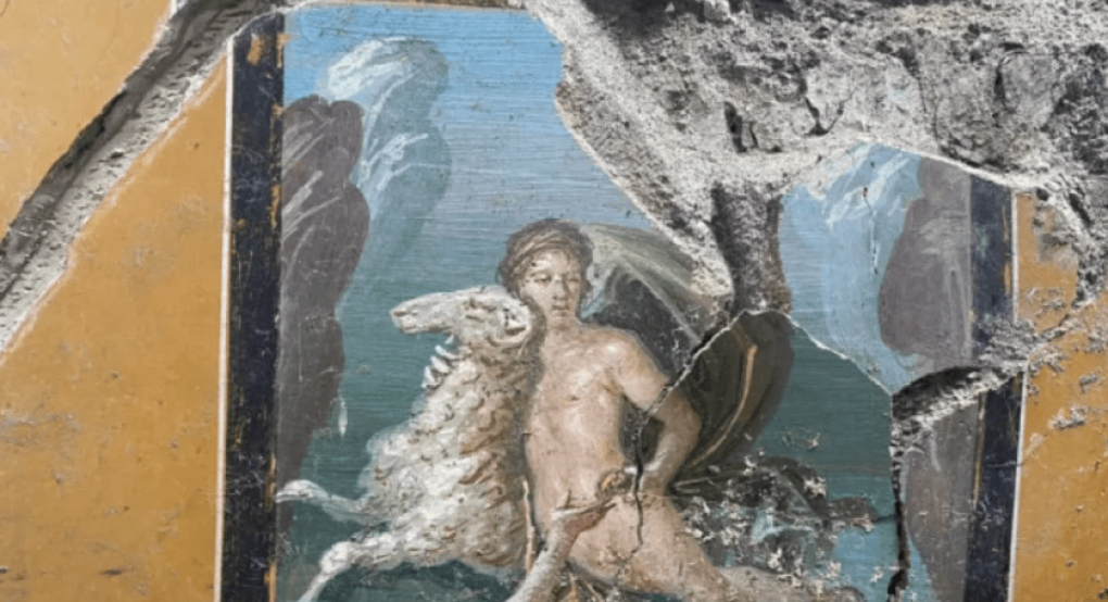Πομπηία: Στο φως εντυπωσιακή τοιχογραφία του Φρίξου και της Έλλης