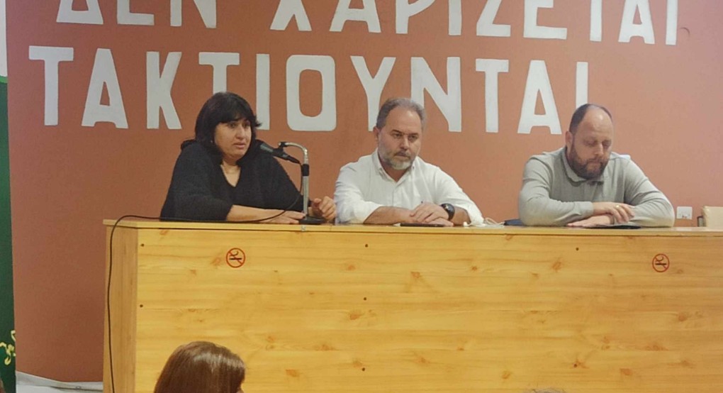 Οι εκπρόσωποι της ΓΣΕΕ στα Γιαννιτσά/Έδωσαν "δυναμικό ραντεβού αντίδρασης" για τις 17 Απρίλη
