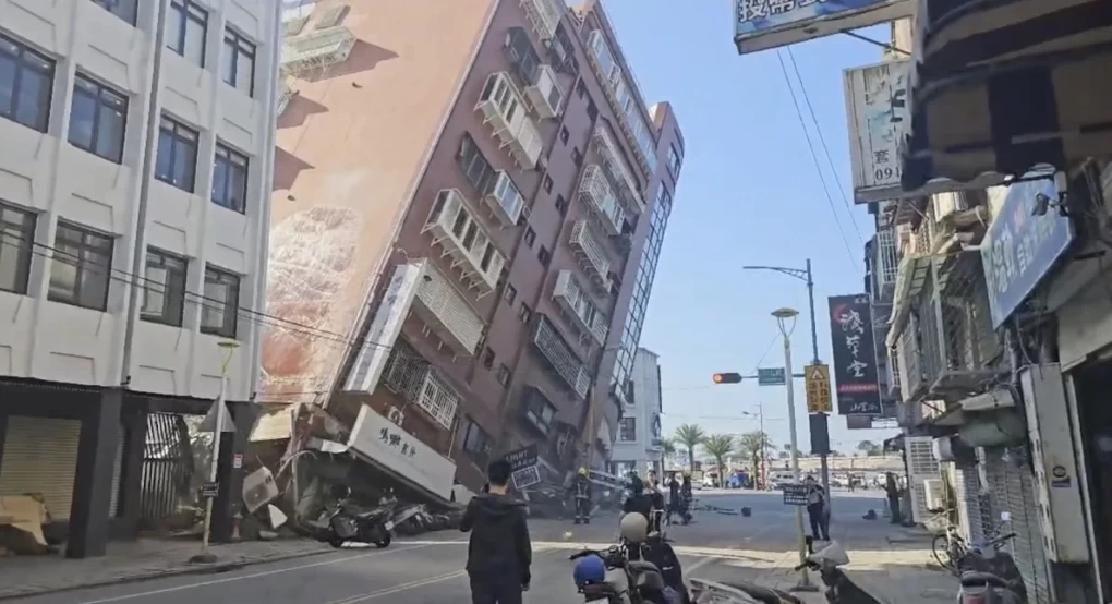 Σεισμός στην Ταϊβάν: Τουλάχιστον 4 νεκροί και 57 τραυματίες -Κτίρια κατέρρευσαν, δεκάδες μετασεισμοί
