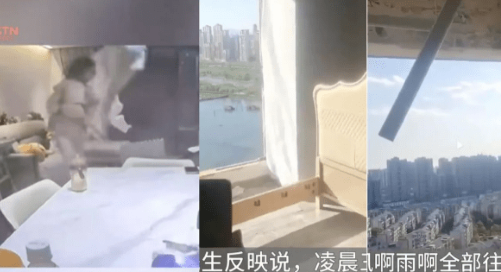 Απίστευτα βίντεο από την Κίνα: Θυελλώδεις άνεμοι «ρούφηξαν» ενοίκους διαμερισμάτων - Τρεις νεκροί