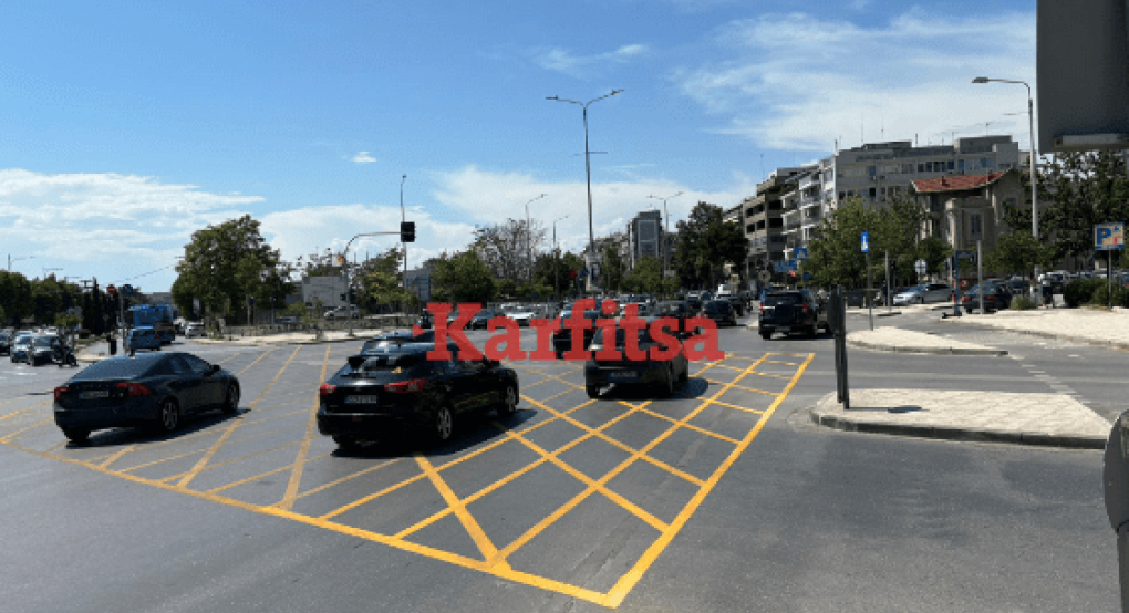 Θεσσαλονίκη: O κόμβος Δικαστηρίων έγινε «κίτρινος»