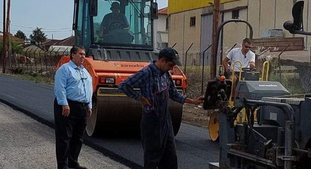 Ασφαλτοστρώσεις από την ΠΕ Πέλλα