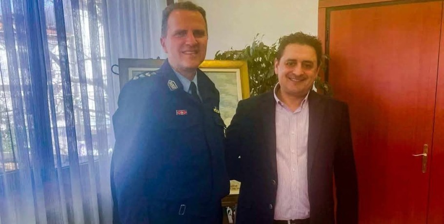 Συνάντηση του Αστυνομικού Διευθυντή Πέλλας με τον Δήμαρχο Έδεσσας