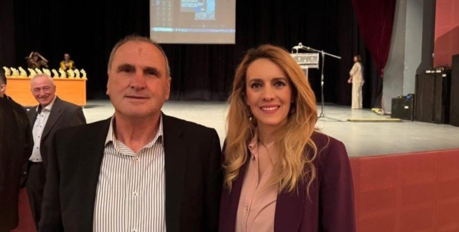 Η Ράνια Αντωνίου στην εκδήλωση βράβευσης αθλητών του Δήμου Πέλλας