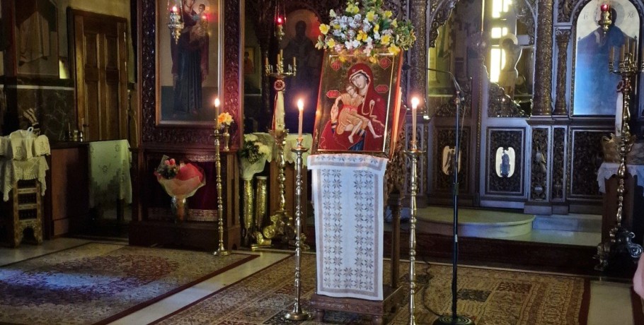Ξεκίνησαν οι Α’ Χαιρετισμοί στην Παναγία – Ιερή Ακολουθία στην Ιερά Μονή Αγίου Ιλαρίωνος Προμάχων