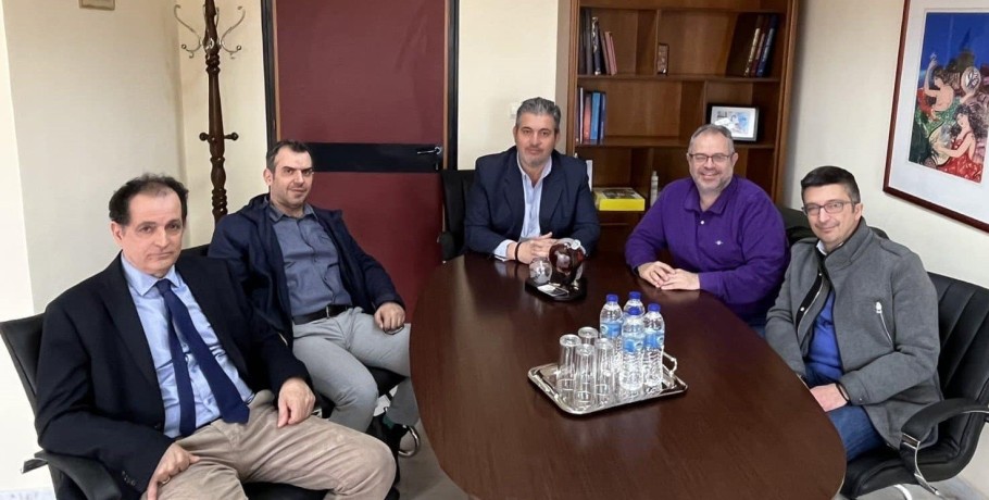 Επίσκεψη στον Πρόεδρο του Επιμελητηρίου Πιερίας του Σκακιστικού Ομίλου Κατερίνης