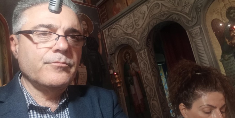 Ο Χάρης Πορτοκαλίδης έψαλε στον Ακάθιστο Ύμνο στη Νέα Ζωή