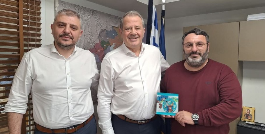 Συνάντηση του Δημάρχου Αλμωπίας με τον πρόεδρο του ΦΟΔΣΑ – Στο επίκεντρο η σωστή διαχείριση των απορριμμάτων