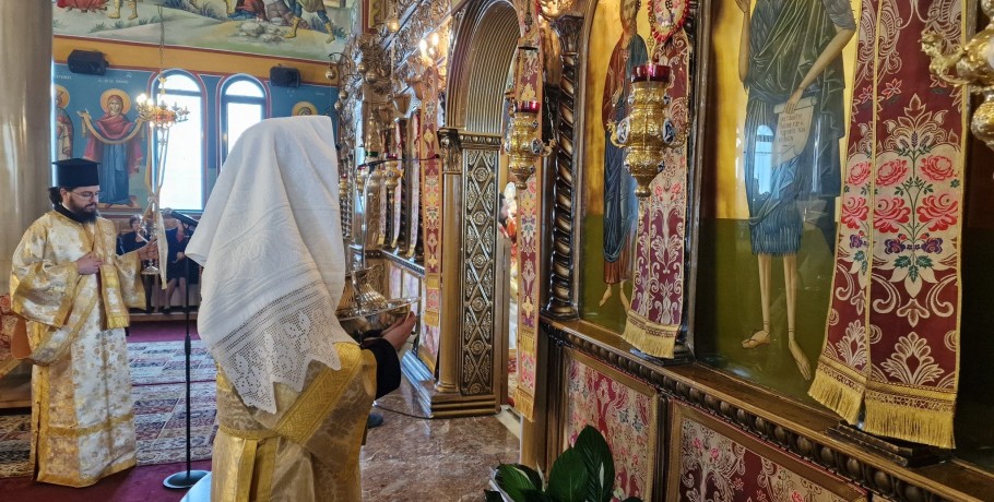 Χειροτονία νέου διακόνου στον Ιερό Ναό Αγίου Φωκά στο Ασπρο Σκύδρας