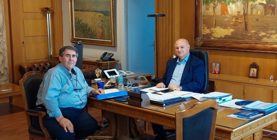 Συνάντηση Ιορδάνη Τζαμτζή με τον Υπουργό Αγροτικής Ανάπτυξης και τον Πρόεδρο του ΕΛΓΑ για τις ζημιές από τον παγετό στην Πέλλα