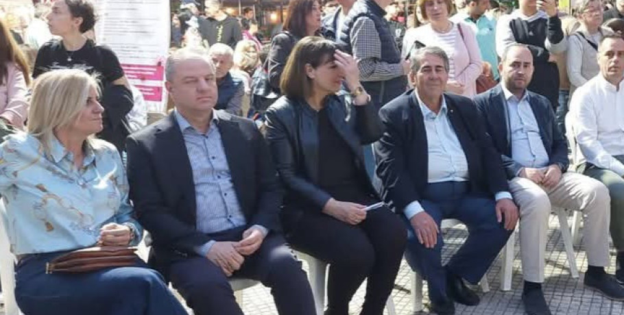 Παρουσία του Υφυπουργού Αγροτικής Ανάπτυξης Διονύση Σταμενίτη τα εγκαίνια της Ανθοέκθεσης στη Σκύδρα