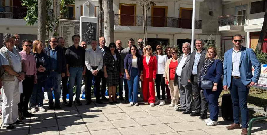 Την Εργατική Πρωτομαγιά τίμησε ο Δήμαρχος Πέλλας Στάθης Φουντουκίδης – Παρών στη συγκέντρωση και κατάθεση στεφάνου